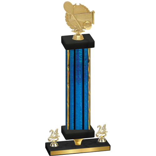 Premium Single Blue Glacier Year Tennis Trophy