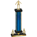 Premium Single Blue Glacier Victory Wrestling Trophy