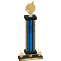 Premium Single Blue Glacier First Place Volleyball Trophy