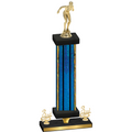 Premium Single Blue Glacier Third Place Tennis Trophy