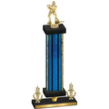 Premium Single Blue Glacier Victory Hockey Trophy