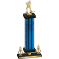 Premium Single Blue Glacier Victory Hockey Trophy