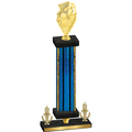 Premium Single Blue Glacier Victory Pickleball Trophy