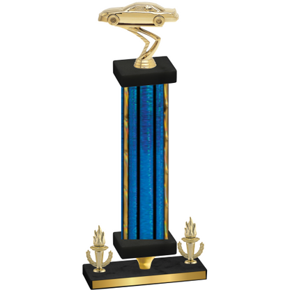 Premium Single Blue Glacier Victory Cars Trophy