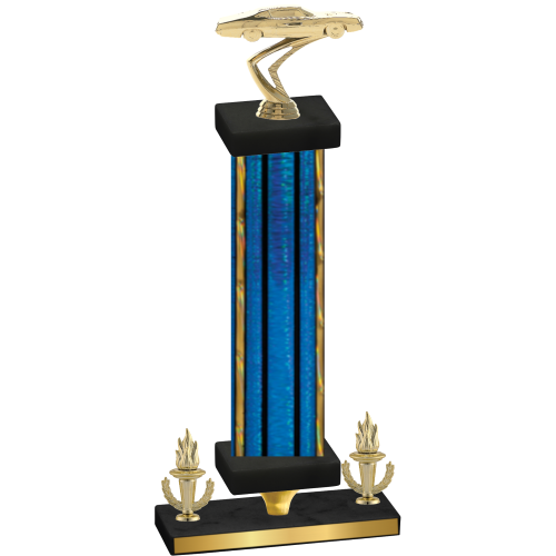 Premium Single Blue Glacier Victory Cars Trophy