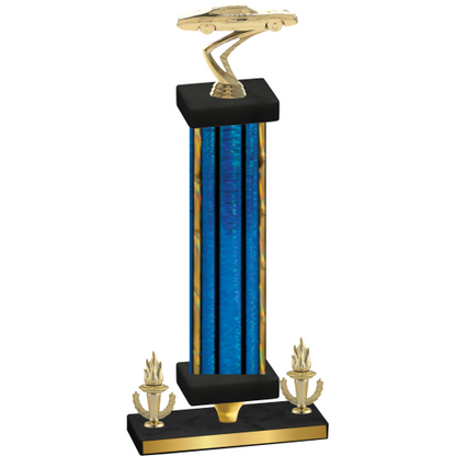 Premium Single Blue Glacier Victory Cars Trophy
