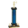Premium Single Blue Glacier Second Place Archery Trophy