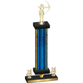 Premium Single Blue Glacier Year Archery Trophy