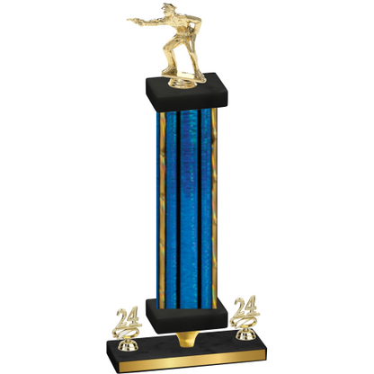 Premium Single Blue Glacier Year Shooter Trophy