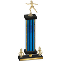 Premium Single Blue Glacier Victory Skater Trophy