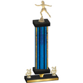 Premium Single Blue Glacier Year Skater Trophy