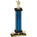 Premium Single Blue Glacier First Place Holiday Trophy