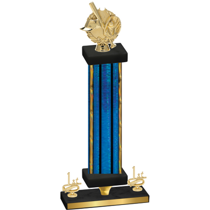 Premium Single Blue Glacier First Place Baseball Trophy