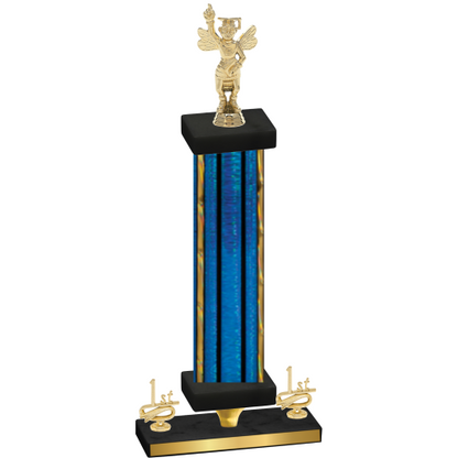 Premium Single Blue Glacier First Place Academics Trophy