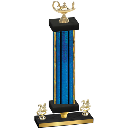 Premium Single Blue Glacier Year Academics Trophy