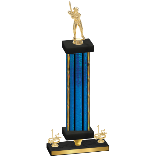 Premium Single Blue Glacier First Place Baseball Trophy