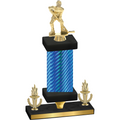 Premium Single Blue Carbon Fiber Victory Hockey Trophy