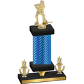 Premium Single Blue Carbon Fiber Victory Hockey Trophy