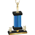 Premium Single Blue Carbon Fiber Year Victory Trophy
