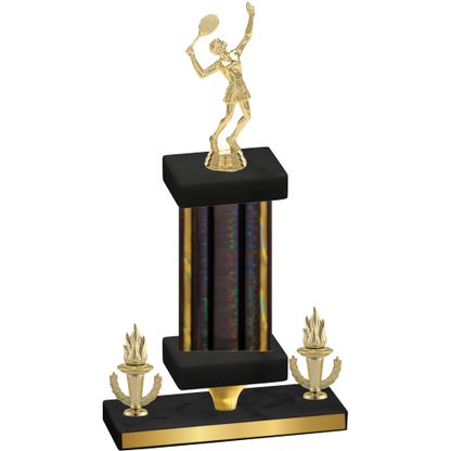 Premium Single Black Glacier Victory Tennis Trophy