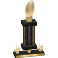 Premium Single Black Glacier First Place Football Trophy