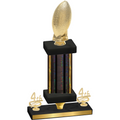 Premium Single Black Glacier Fourth Place Football Trophy