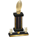 Premium Single Black Glacier Year Football Trophy