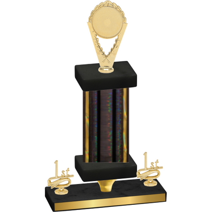 Premium Single Black Glacier First Place Insert Trophy