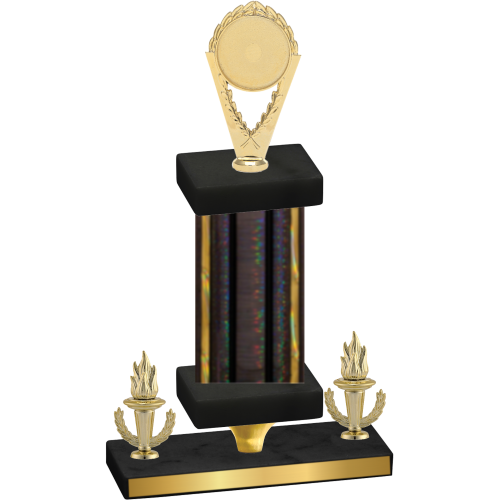 Premium Single Black Glacier Victory Insert Trophy