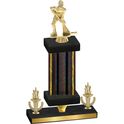 Premium Single Black Glacier Victory Hockey Trophy
