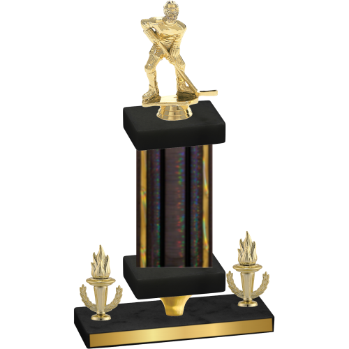 Premium Single Black Glacier Victory Hockey Trophy
