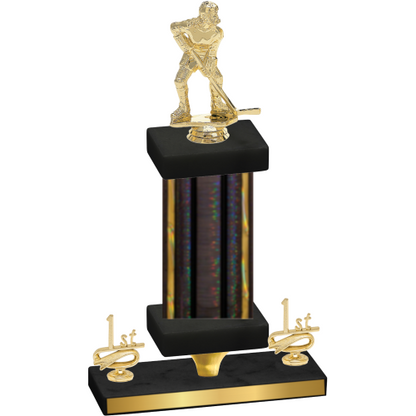 Premium Single Black Glacier First Place Hockey Trophy