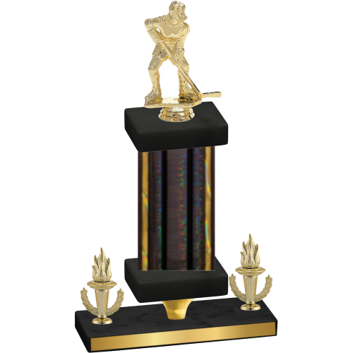 Premium Single Black Glacier Victory Hockey Trophy