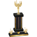 Premium Single Black Glacier First Place Victory Trophy