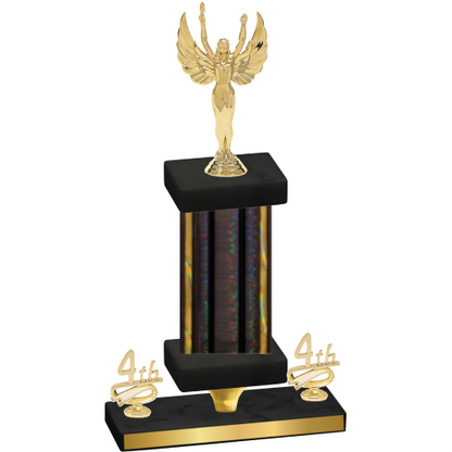 Premium Single Black Glacier Fourth Place Victory Trophy
