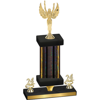 Premium Single Black Glacier Year Victory Trophy
