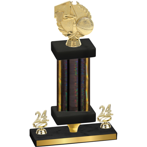 Premium Single Black Glacier Year Basketball Trophy