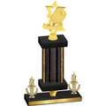 Premium Single Black Glacier Victory Pickleball Trophy