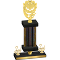 Premium Single Black Glacier Second Place Pickleball Trophy
