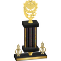 Premium Single Black Glacier Victory Pickleball Trophy