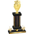 Premium Single Black Glacier First Place Pickleball Trophy