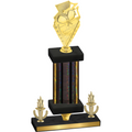 Premium Single Black Glacier Victory Pickleball Trophy