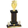 Premium Single Black Glacier Year Pickleball Trophy