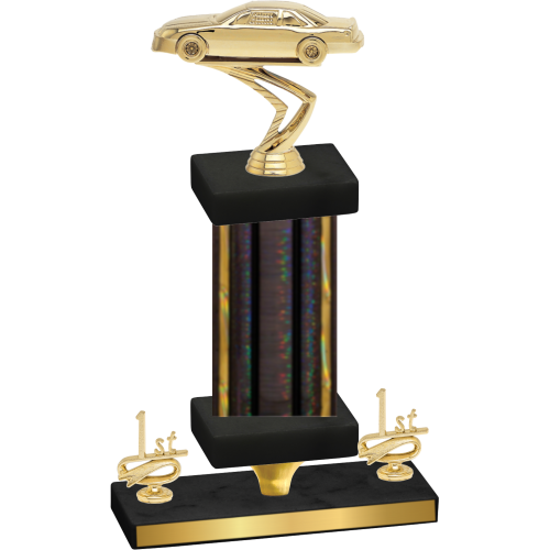 Premium Single Black Glacier First Place Cars Trophy
