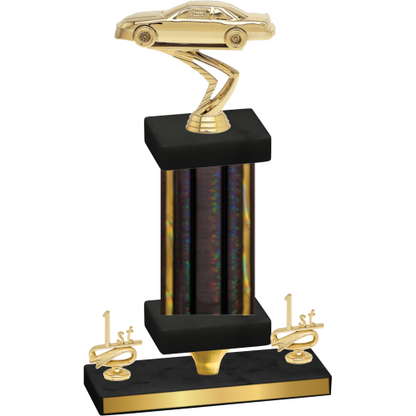 Premium Single Black Glacier First Place Cars Trophy