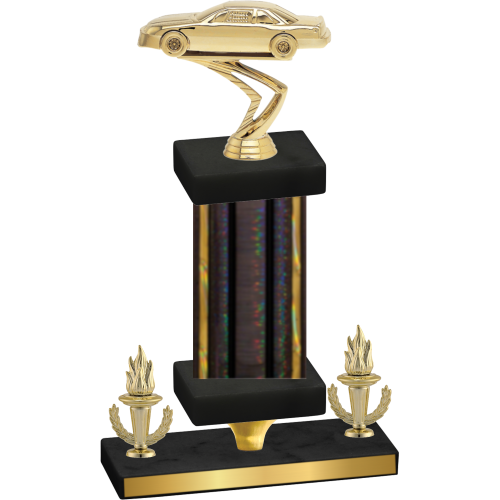 Premium Single Black Glacier Victory Cars Trophy