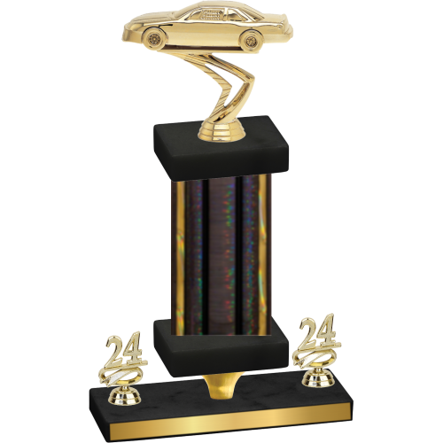 Premium Single Black Glacier Year Cars Trophy