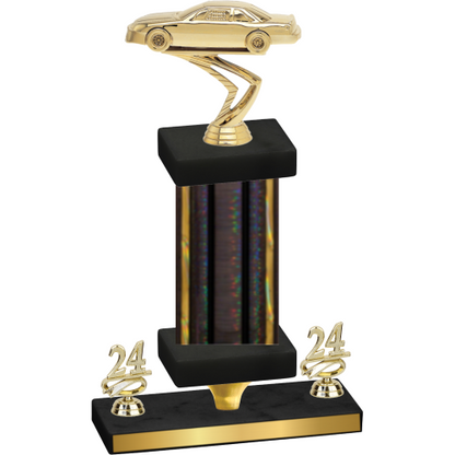 Premium Single Black Glacier Year Cars Trophy