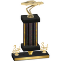 Premium Single Black Glacier Third Place Cars Trophy