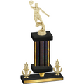 Premium Single Black Glacier Victory Basketball Trophy